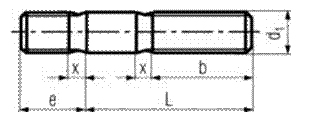 DIN 835 - Studs, Tap Ends - 2d Specifications